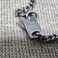【超レア廃盤品】GUCCI ギョーシェ ネックレス インターロッキングG チェーン ネックレス シルバーの画像