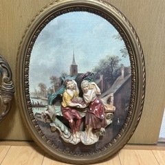 アンティーク　壁掛け立体絵画　イタリア製の画像
