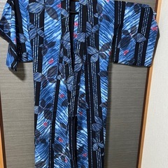 浴衣 ブルー 蝶々 