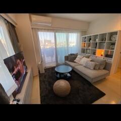 【値下げ！】IKEAボルゲビーテーブル黒70センチの画像