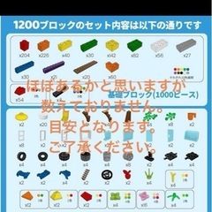 LEGO互換性ありブロック約2400ピース　の画像