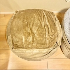 ニトリ　ビーズクッション大2個セット(カバー夏冬2種類付き)の画像