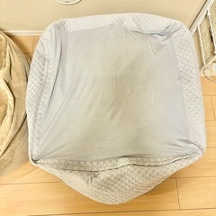 ニトリ　ビーズクッション大2個セット(カバー夏冬2種類付き)の画像