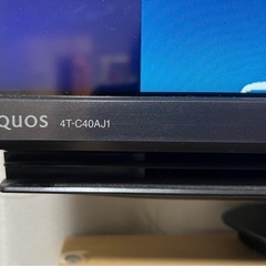 【テレビ】AQUOS 4T-C40AJ1 (チャンネル付)の画像