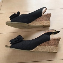 黒のサンダルL（23センチ）の画像