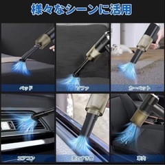 新品未使用品　ハンディークリーナー　コードレス　16000PA強力吸引力　4000mAmバッテリー　ミニ掃除機の画像