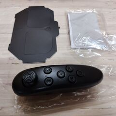 未使用品　VR ゴーグル スマホ VRヘッドセット iPhone android VRグラス 3D メガネ 動画 ゲーム コントローラ リモコン 4.0-6.3インチのスマホ対応 黒の画像