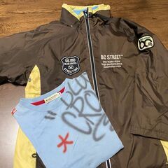 ブルークロスジャケットと長袖Tシャツ/引き取り限定の画像