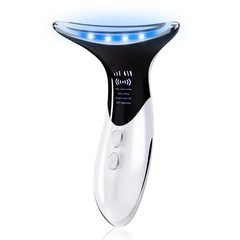 【新品未使用】美顔器 4つモード 3段階調節 EMS 温熱 多機...