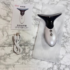 【新品未使用】美顔器 4つモード 3段階調節 EMS 温熱 多機能 美顔ローラー かっさの画像