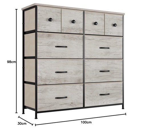 【新品未使用】チェスト タンス 収納チェスト 4段10杯 オーガナイザー 収納ケース