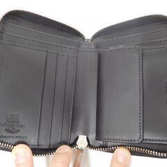 White House COX ホワイトハウスコックス ジップウォレット S1957-6GL ブラックの画像