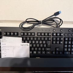ゲーミングキーボード logicool 美品 保証書付きの画像