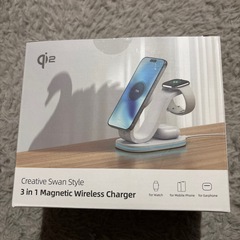 Qi2認証 ワイヤレス充電器 充電器 マグネット式 急速充電 ホワイトの画像