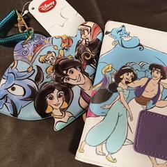未使用　Disney　アラジン　スマホケース　定期入れ　2点セッ...