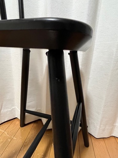 IKEA キッズチェアアーガムAGAM 黒子供椅子 (TAKO) 稲沢の椅子