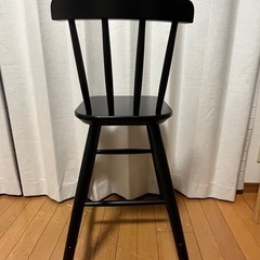IKEA キッズチェアアーガムAGAM 黒子供椅子 (TAKO) 稲沢の椅子