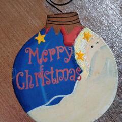 🎄木製クリスマスオーナメント3個の画像