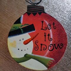 🎄木製クリスマスオーナメント3個の画像