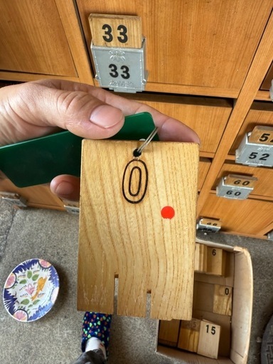 昭和木製ロッカー
