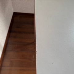 ワークデスク　ホワイト×ウッドの画像