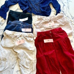 女の子10着セット　ズボンデニム80ー130サイズの画像