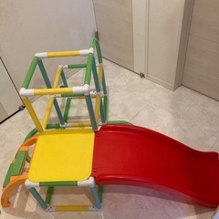 ジャングルジム滑り台
