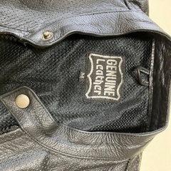 値下げ❗️バイクメンズ本革半袖ジャケットの画像