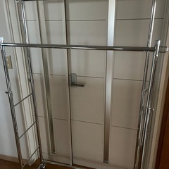 ハンガーラック
 ダブル クローム 幅100cm 耐荷重150kg