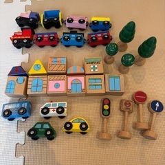 木製汽車レールセット
の画像