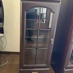 【日本製】キャビネット左扉　飾り棚　クィーンズミドルボード