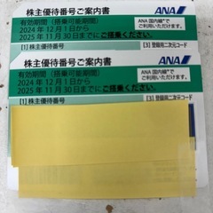 【お話中】ANA 株主優待　2枚