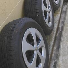 30プリウス後期　純正ホイール+タイヤ プリウス30後期純正ホイールタイヤ