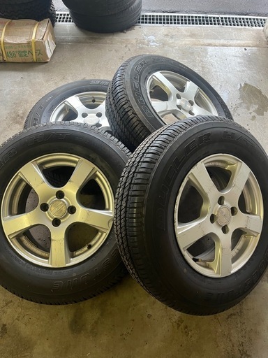 195/80r15 新品同様 軽リフトアップなどに！ タイヤ剥がしてジムニーなどにも　今週中に引き取りの方は値引き
