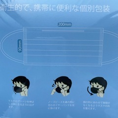 （決まりました）超大きい 不織布マスク／約60枚の画像