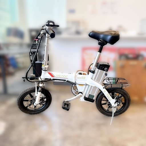 e-bike WBLDDC 折りたたみ 電動アシスト自転車 14インチ 充電器付き