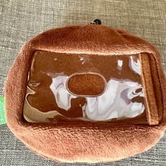 LINEフレンズ　ブラウン　パスケース(リール付き)の画像