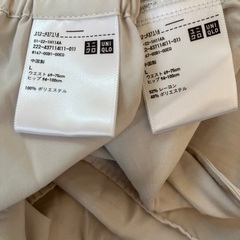 ユニクロ　スカート　インナー付き　Lサイズの画像