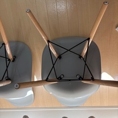 期間限定！ダイニングチェア2脚 グレーの画像