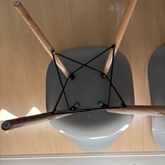 期間限定！ダイニングチェア2脚 グレーの画像
