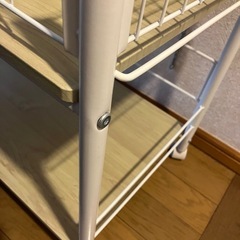 収納ラック ワゴン キャスター付きの画像