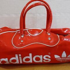 ジャンク品 アディダス adidas エナメルバッグ ボストン ビンテージ GWセール アディダス エナメルボストンバッグ 80年代製