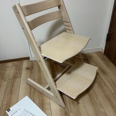【新型_美品】ストッケ_トリップトラップ_ホワイトウォッシュ_シリアル6の画像