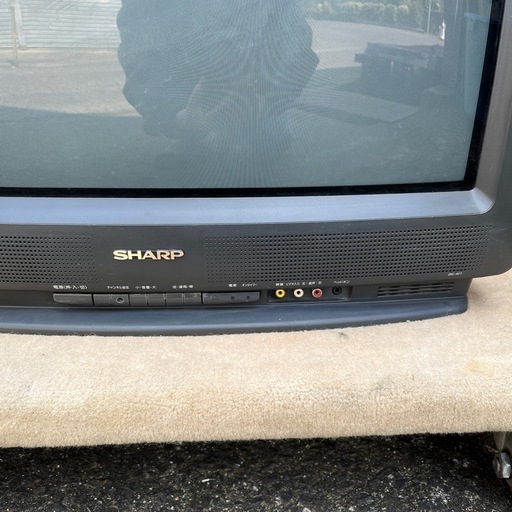 シャープ ブラウン管テレビ 25型 地デジチューナー リモコンつき