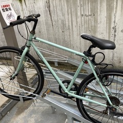 引取で値引】8000→6000土日限定可愛いライトグリーン色自転車【配達も可】