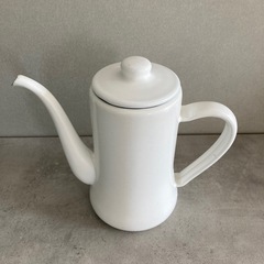 野田琺瑯 月兎印 スリムポット 1.2L  ホワイト ケトル やかん