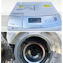 SHARP（2015）・ドラム式電気洗濯乾燥機 JET ES-A210-SL（
ジャンク品）の画像