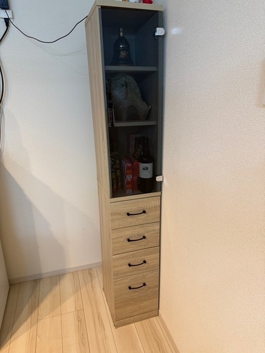 すきま収納 幅30cm スリム収納 隙間収納 背面化粧仕上げ 収納棚 食器棚