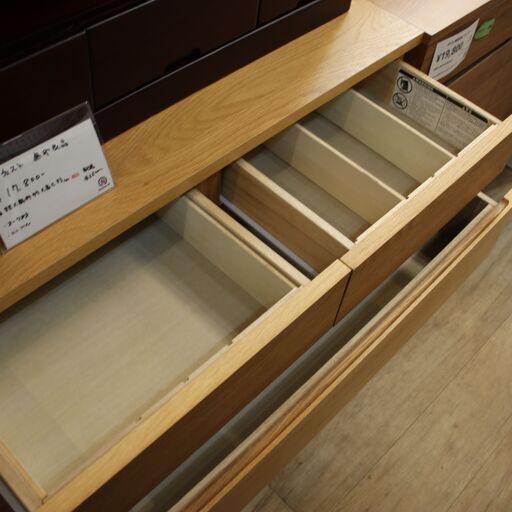【川崎市宮前区リサイクルオフ】無印良品　MUJI　オーク材チェスト　w88cm