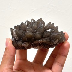 スモーキークォーツ　クラスター　煙水晶　浄化　鉱物　標本　風水　魔除け　スピリチュアル　